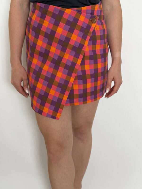 Fusta dama bumbac multicolor
