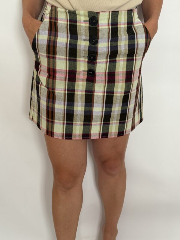 Fusta dama mango, multicolora